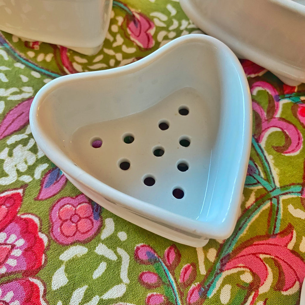 Coeur vintage faisselle