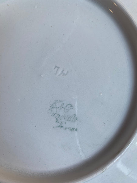 Ensemble plat et 12 assiettes Luneville modèle cerises