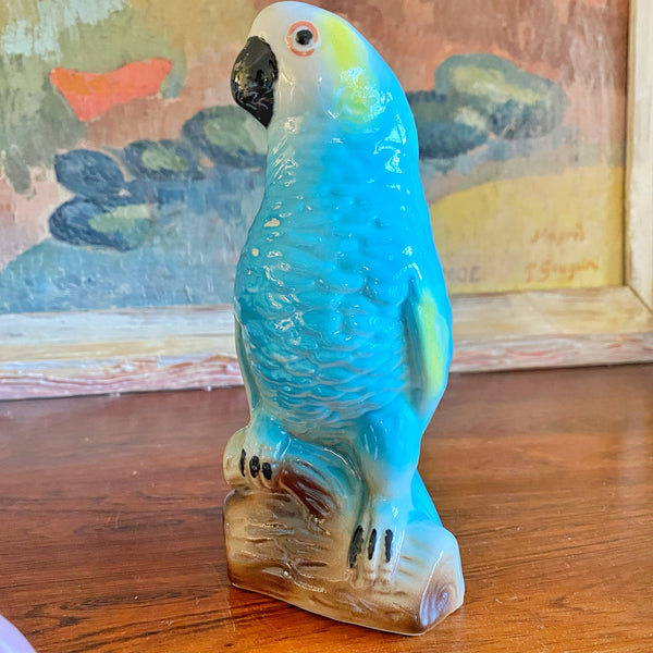 Perroquet vintage céramique