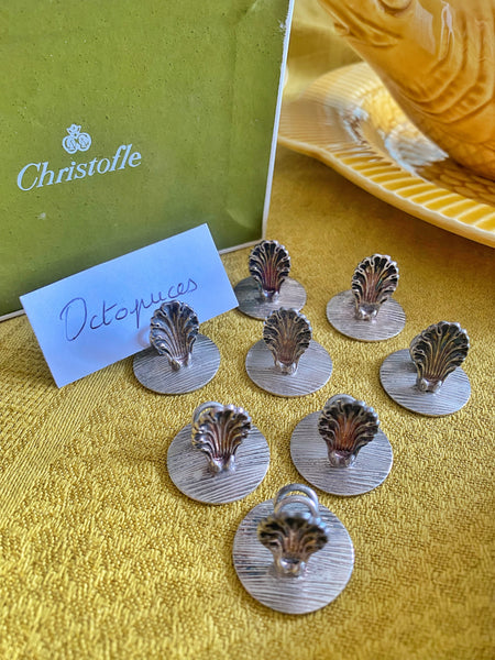 8 porte noms coquilles Christofle