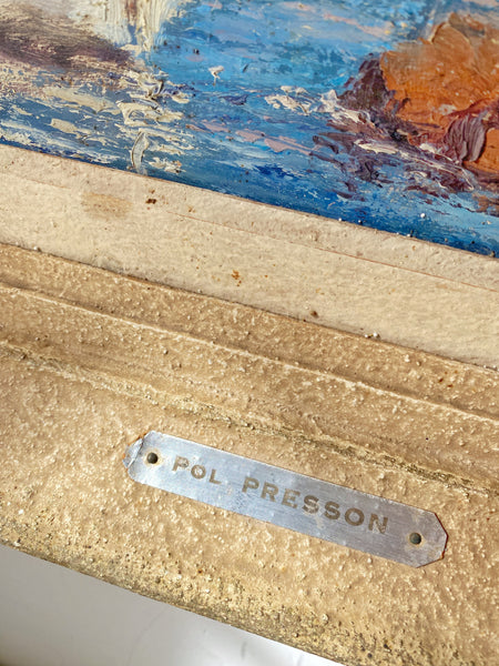 Tableau Riviera 1950 Pol Presson