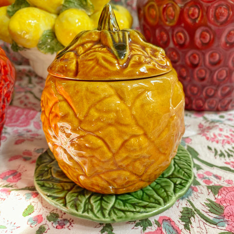 Pot barbotine ananas
