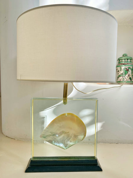 Lampe inclusion nacre