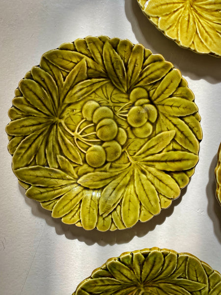 8 assiettes barbotine Sarreguemines