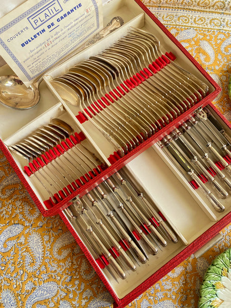 Ménagère 61 pièces métal argenté