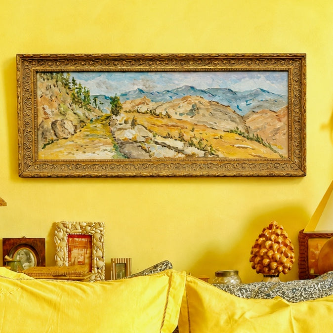 Tableau ancien arrière pays niçois