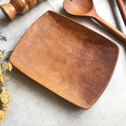 Assiette/plat en bois