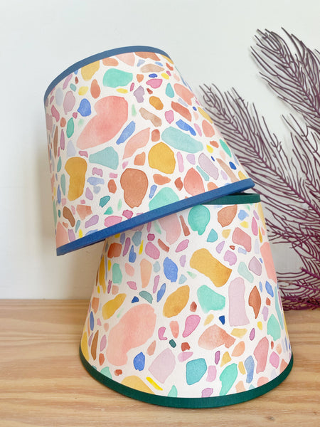 Abat jour TERRAZZO biais vert