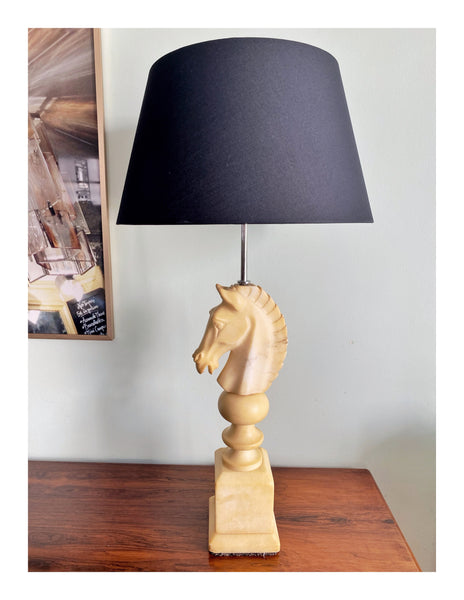 Lampe italienne marbre cheval