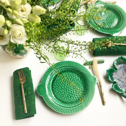 Lot 9 assiettes Sarreguemines