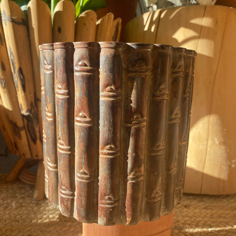 Cache pot bambou